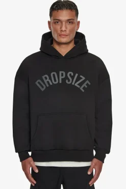 Hoodie<Dropsize Heavy Oversize Curved Hoodie Black