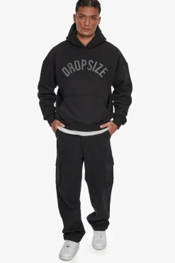 Hoodie<Dropsize Heavy Oversize Curved Hoodie Black
