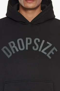 Hoodie<Dropsize Heavy Oversize Curved Hoodie Black
