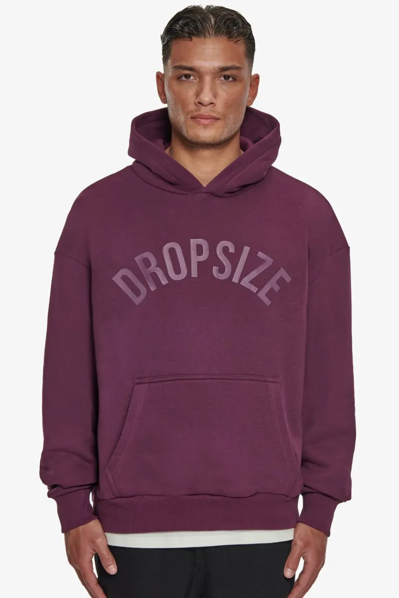 Hoodie<Dropsize Heavy Oversize Curved Hoodie Grape Wine