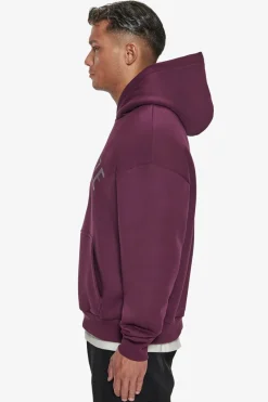 Hoodie<Dropsize Heavy Oversize Curved Hoodie Grape Wine