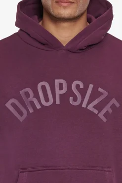 Hoodie<Dropsize Heavy Oversize Curved Hoodie Grape Wine