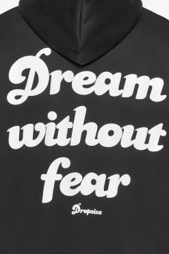 Zipper<Dropsize Heavy Oversize Dream Without Fear Zip Hoodie Black