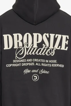 Hoodie<Dropsize Heavy Oversize Studios Hoodie Black/Coconut