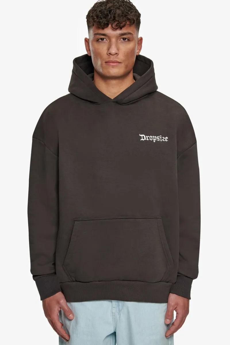 Hoodie<Dropsize Heavy Oversize Durer Hoodie Washed Black