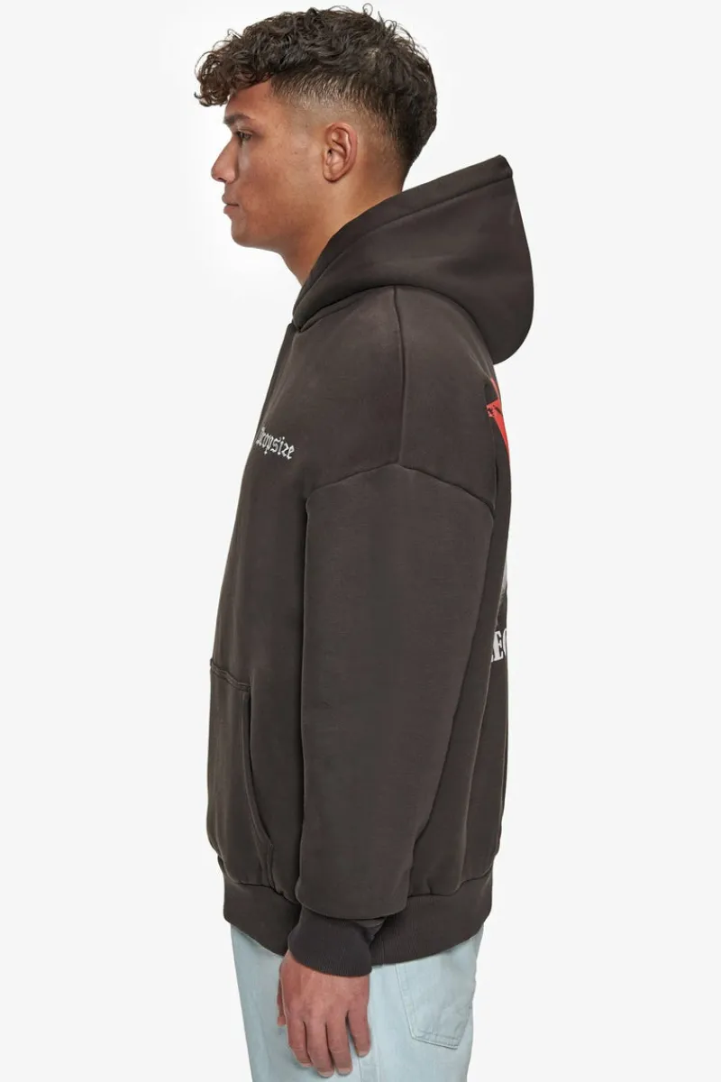 Hoodie<Dropsize Heavy Oversize Durer Hoodie Washed Black