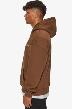 Hoodie<Dropsize Heavy Oversize Embo Hoodie Brown