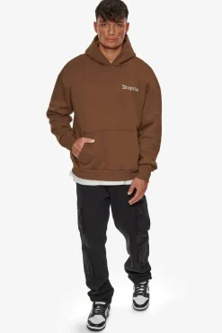 Hoodie<Dropsize Heavy Oversize Embo Hoodie Brown