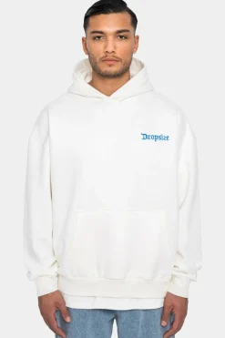 Hoodie<Dropsize Heavy Oversize Embo Hoodie Cream/Royal Blue