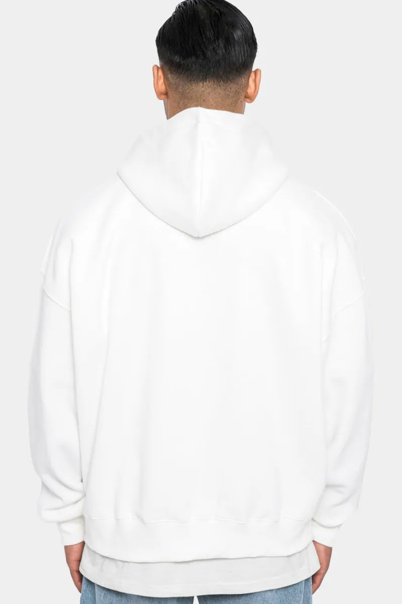 Hoodie<Dropsize Heavy Oversize Embo Hoodie Cream/Royal Blue