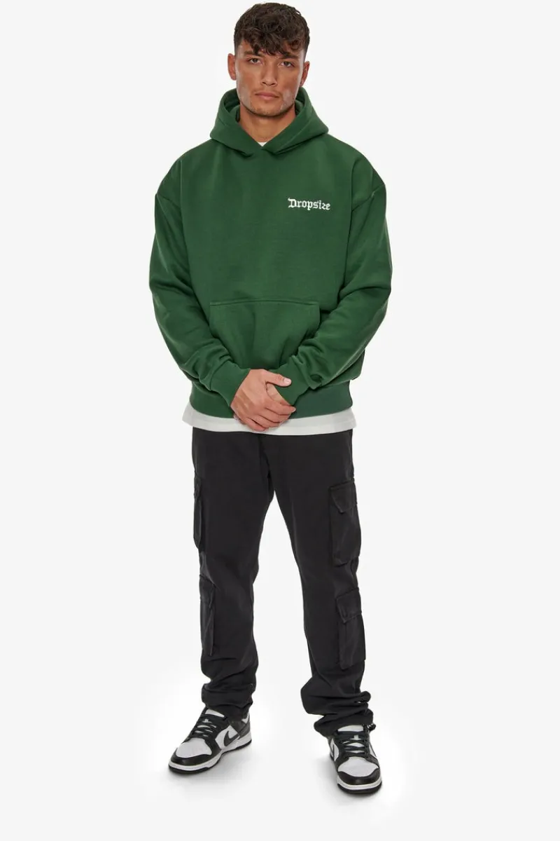 Hoodie<Dropsize Heavy Oversize Embo Hoodie Dark Green