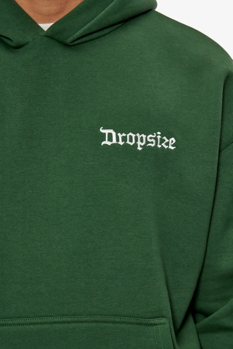 Hoodie<Dropsize Heavy Oversize Embo Hoodie Dark Green