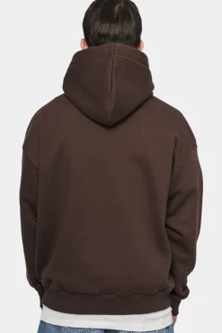 Hoodie<Dropsize Heavy Oversize Embo Hoodie Dark Brown