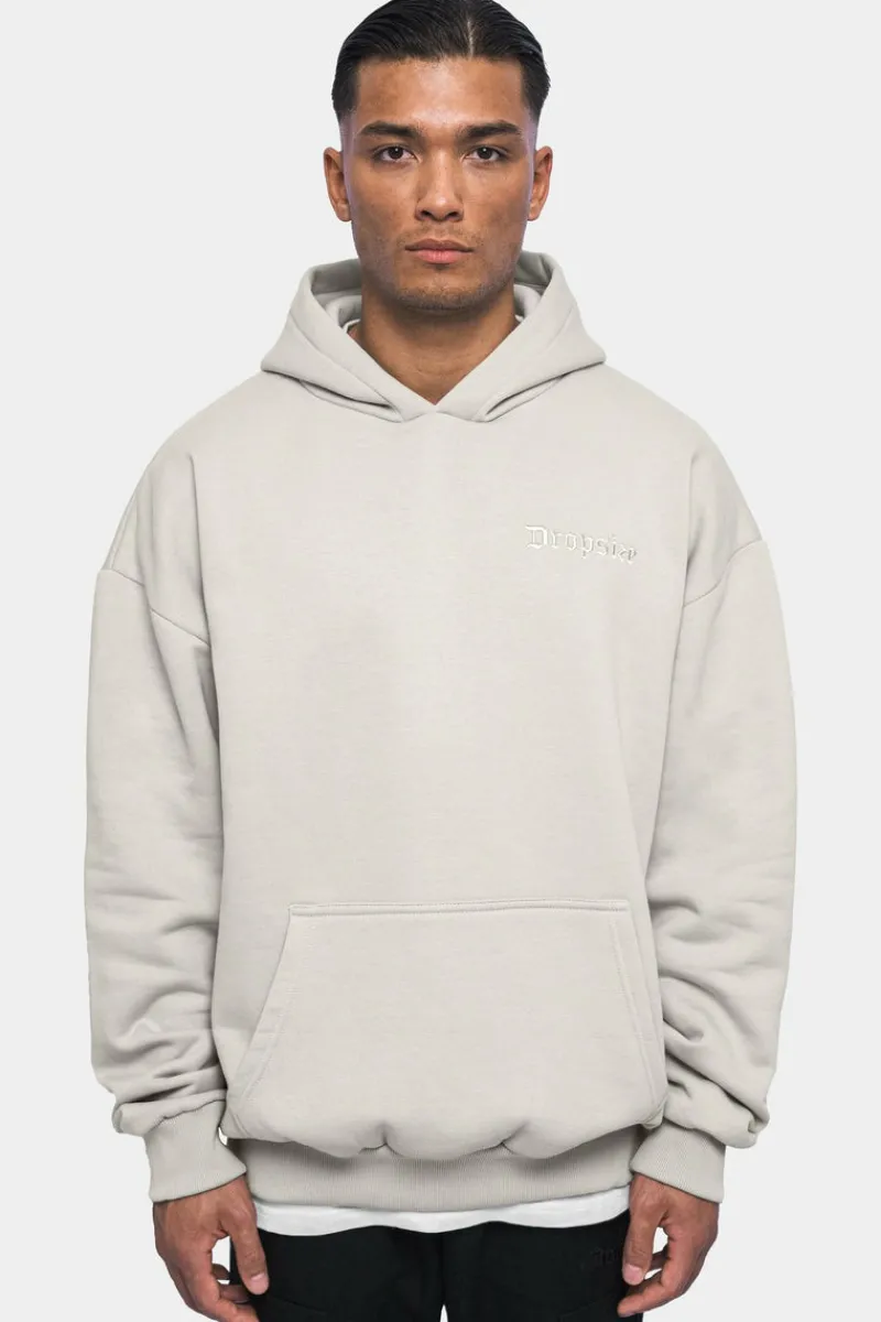 Hoodie<Dropsize Heavy Oversize Embo Hoodie Moon Beam