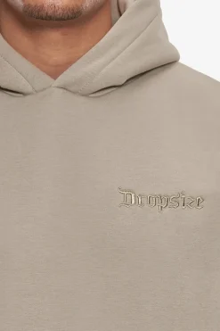 Hoodie<Dropsize Heavy Oversize Embo Hoodie Simply Taupe