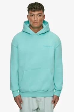 Hoodie<Dropsize Heavy Oversize Embo Hoodie Turquoise
