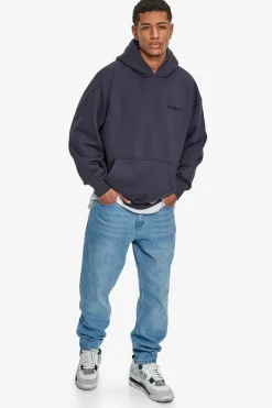Hoodie<Dropsize Heavy Oversize Embo Hoodie Washed Navy