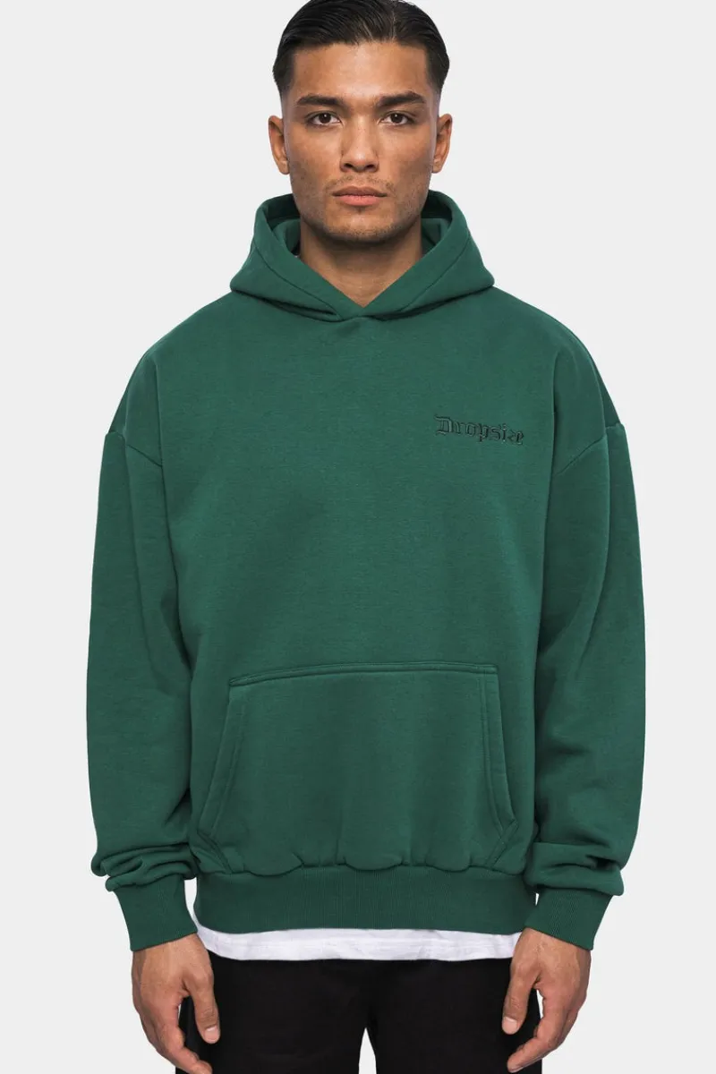 Hoodie<Dropsize Heavy Oversize Embo Hoodie Washed Green