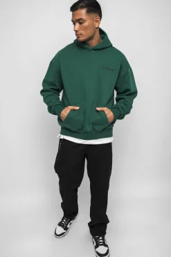 Hoodie<Dropsize Heavy Oversize Embo Hoodie Washed Green