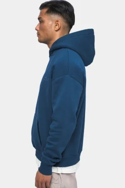 Hoodie<Dropsize Heavy Oversize Embo Hoodie Washed Indigo