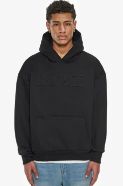 Hoodie<Dropsize Heavy Oversize Embossed Hoodie Black
