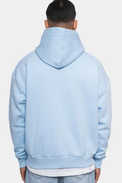 Hoodie<Dropsize Heavy Oversize Embo Tone N Tone Hoodie Babyblue