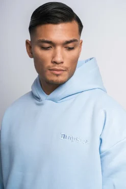 Hoodie<Dropsize Heavy Oversize Embo Tone N Tone Hoodie Babyblue