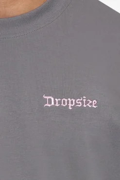 T-Shirt<Dropsize Heavy Oversize Embo T-Shirt Anthrazit