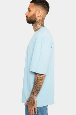 T-Shirt<Dropsize Heavy Oversize Embo T-Shirt Baby Blue