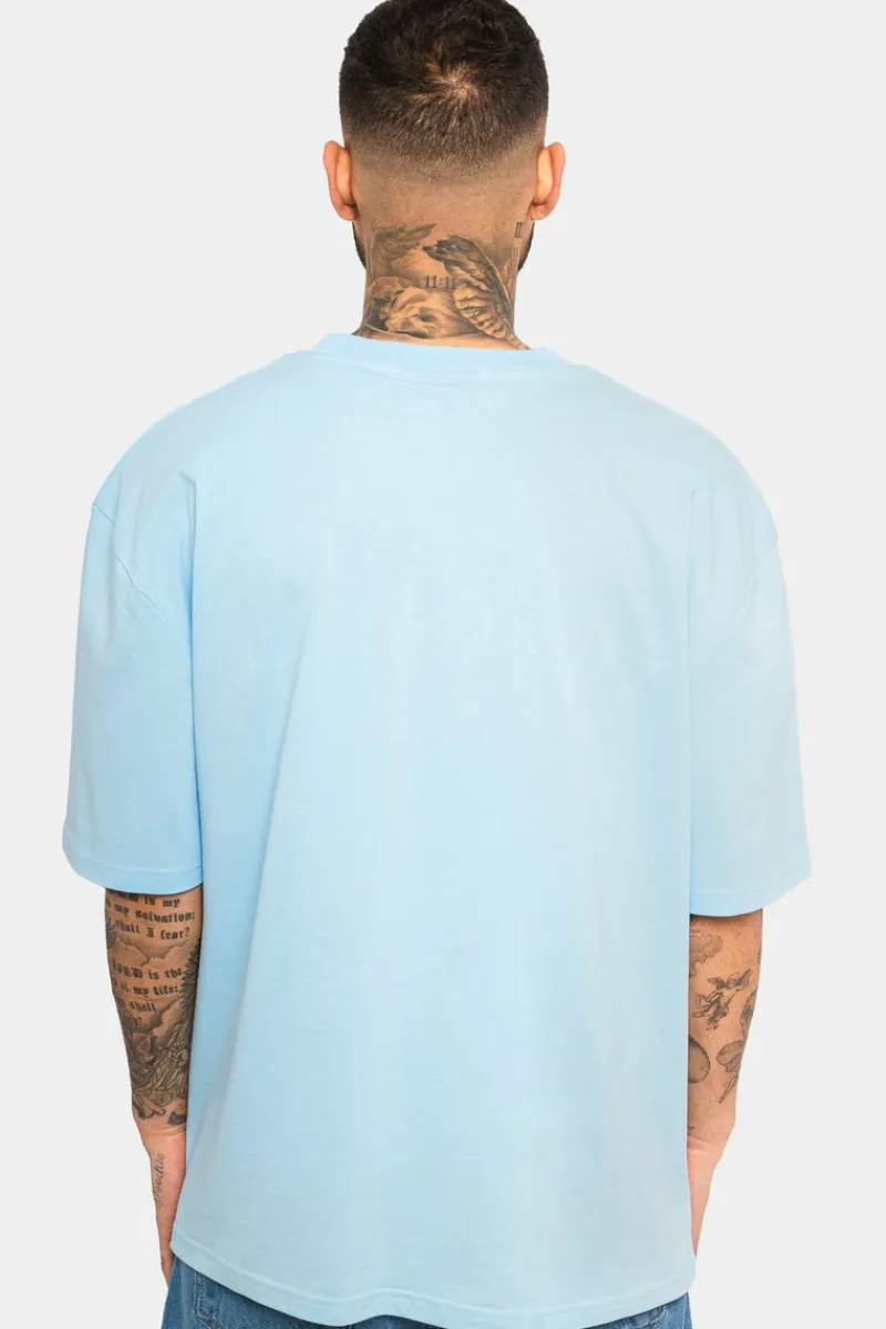 T-Shirt<Dropsize Heavy Oversize Embo T-Shirt Baby Blue