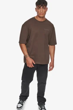 T-Shirt<Dropsize Heavy Oversize Embo T-Shirt Chocolate Brown