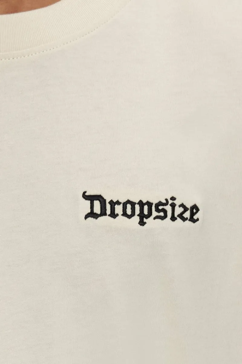 T-Shirt<Dropsize Heavy Oversize Embo T-Shirt Coconut Milk