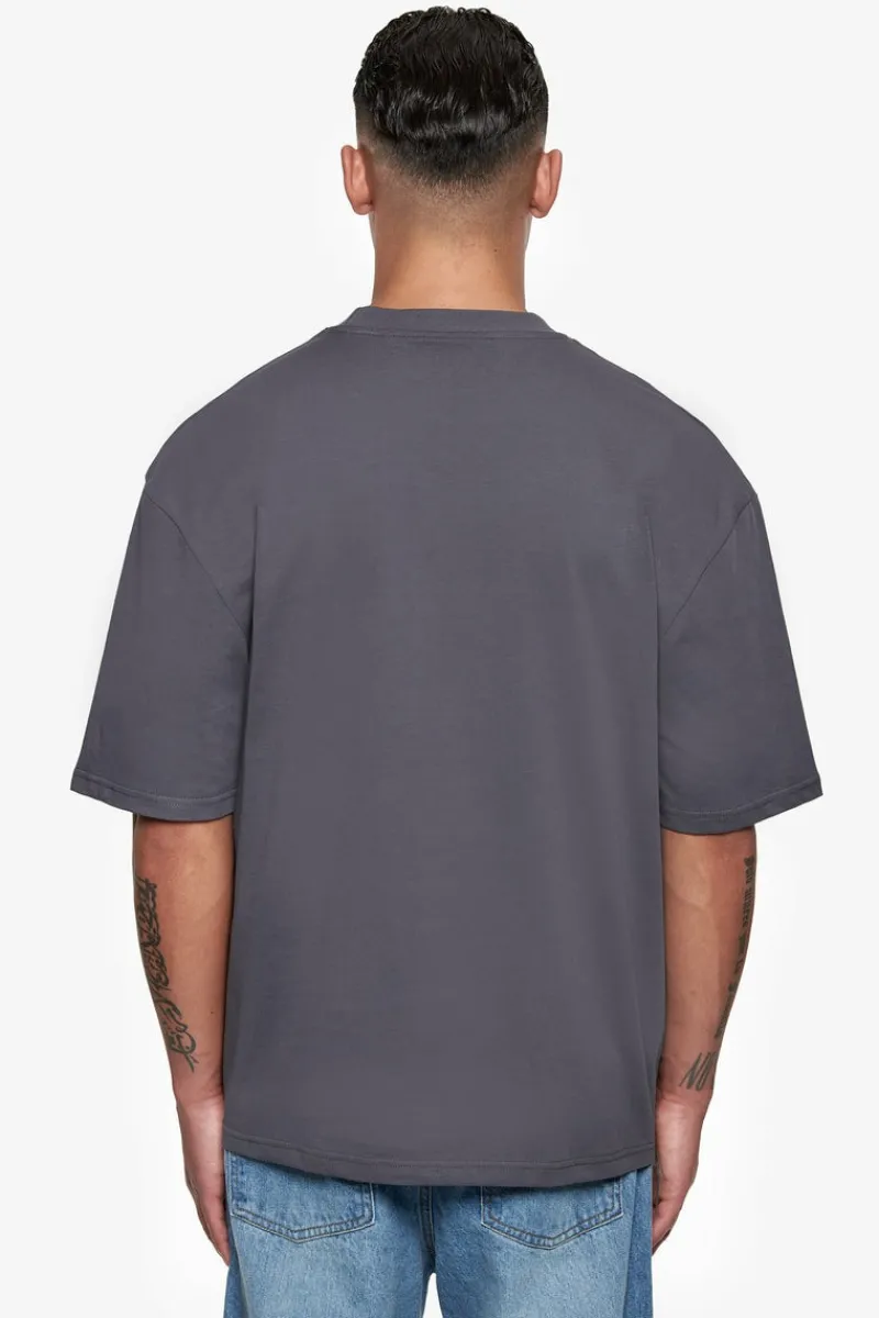 T-Shirt<Dropsize Heavy Oversize Embo T-Shirt Dark Grey