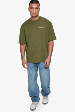 T-Shirt<Dropsize Heavy Oversize Embo T-Shirt Olive