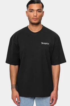 T-Shirt<Dropsize Heavy Oversize Embo Tshirt V2 Washed Black