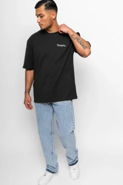 T-Shirt<Dropsize Heavy Oversize Embo Tshirt V2 Washed Black