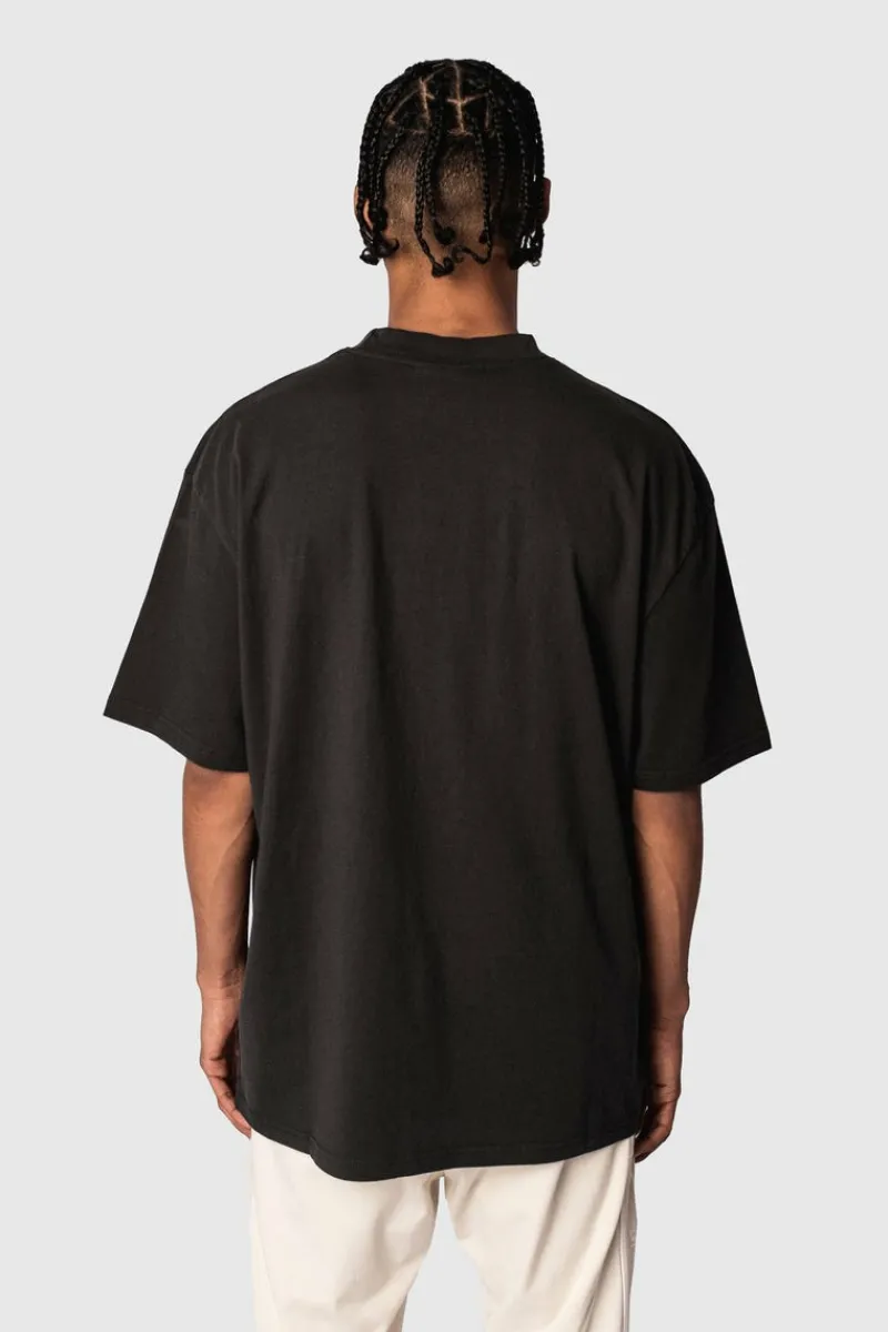 T-Shirt<Dropsize Heavy Oversize Embo T-Shirt Washed Black