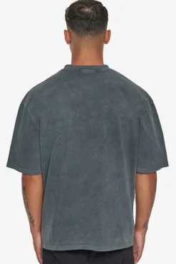 T-Shirt<Dropsize Heavy Oversize Embo T-Shirt Washed Grey