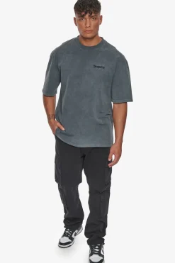 T-Shirt<Dropsize Heavy Oversize Embo T-Shirt Washed Grey