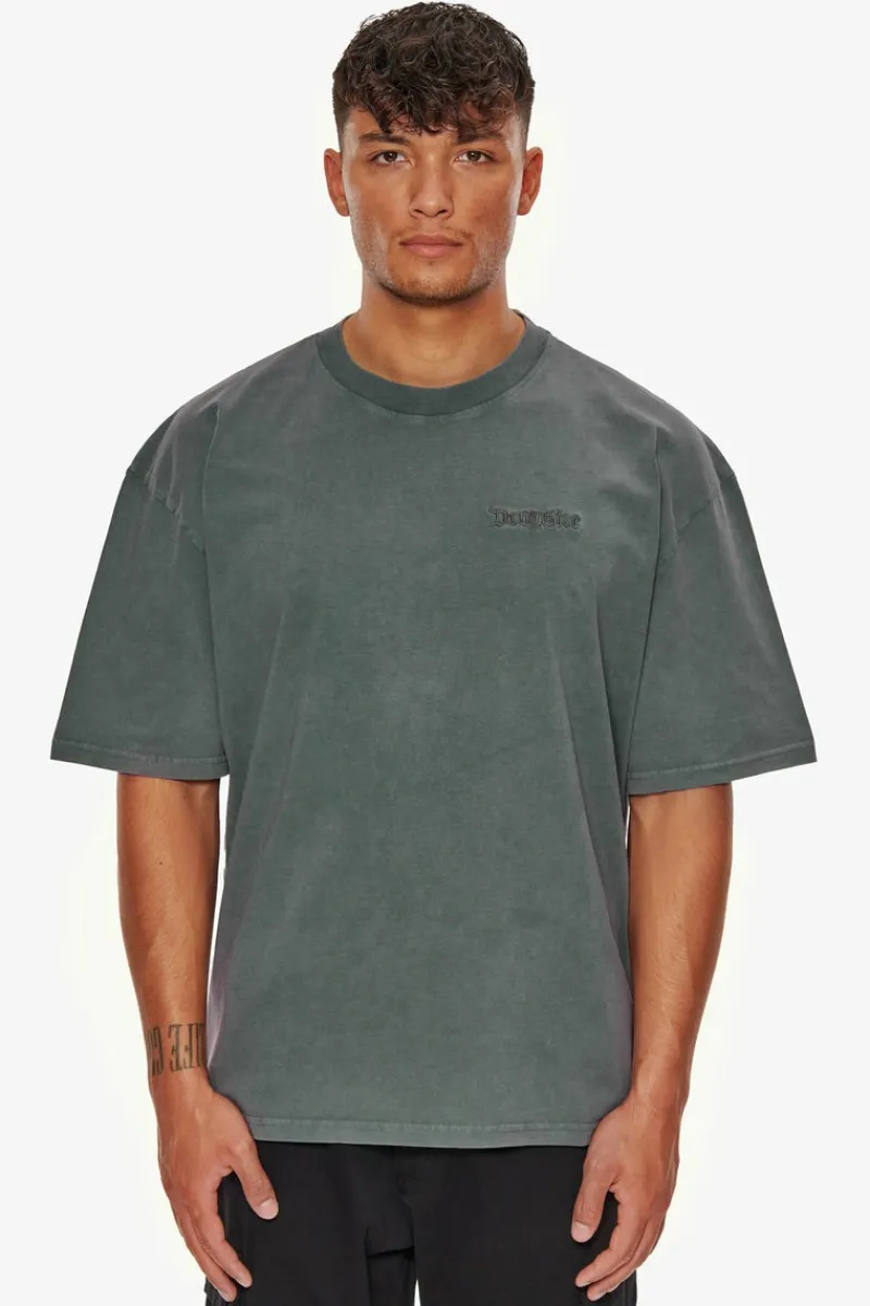 T-Shirt<Dropsize Heavy Oversize Embo T-Shirt Washed Grey