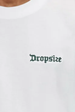 T-Shirt<Dropsize Heavy Oversize Embo T-Shirt White/Green