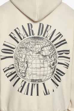 Hoodie<Dropsize Heavy Oversize Fear Death Hoodie Coconut Milk