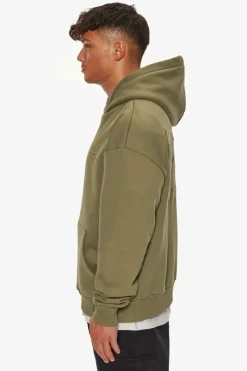 Hoodie<Dropsize Heavy Oversize Fear Death Hoodie Olive