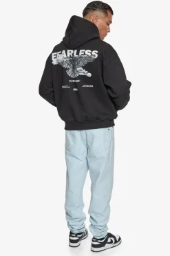 Hoodie<Dropsize Heavy Oversize Fearless Hoodie Black