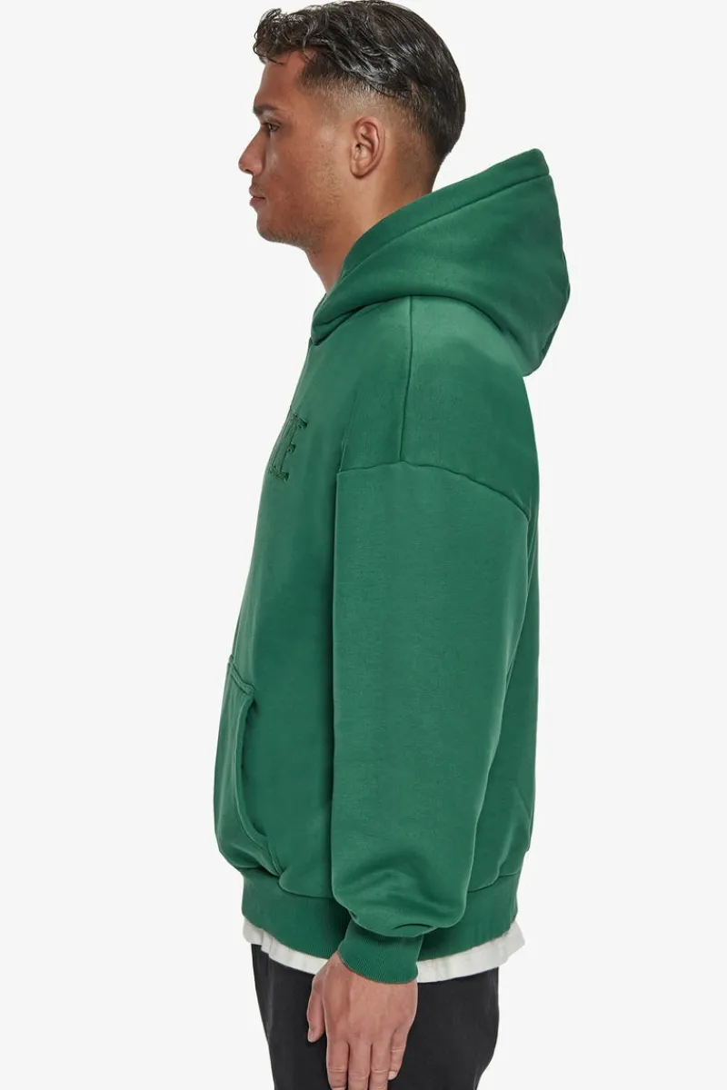 Hoodie<Dropsize Heavy Oversize Flat Front Embo Hoodie Washed Green