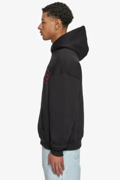Hoodie<Dropsize Heavy Oversize Flat V2 Embo Hoodie Black