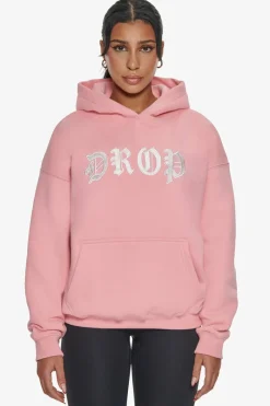 Frauen<Dropsize Heavy Oversize Front Logo Hoodie Pink
