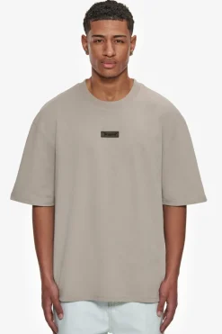 T-Shirt<Dropsize Heavy Oversize Front Rubber Patch T-Shirt Stone