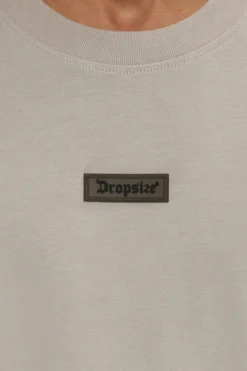 T-Shirt<Dropsize Heavy Oversize Front Rubber Patch T-Shirt Stone