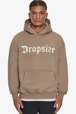 Hoodie<Dropsize Heavy Oversize Frottee Embo Hoodie Silver Mink